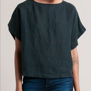 Black Crane Linen Box Top